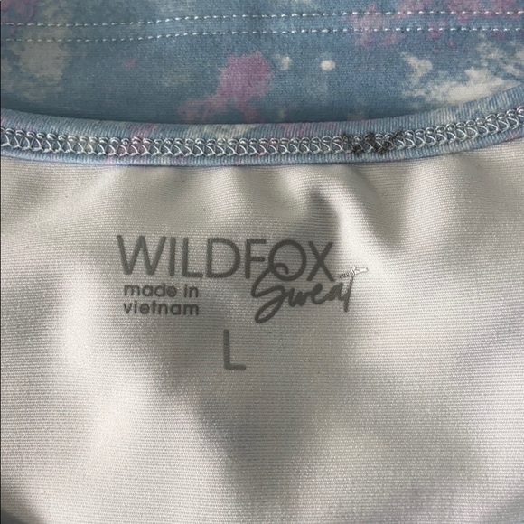 WILDFOX NWT Watercolor Spill Tie Dye Tank Crop Top - Picture 9 of 9